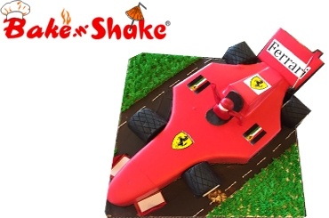 FERRARI CAR KIDS CAKE
