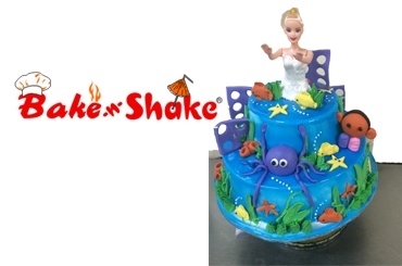 DOUBLE FLOOR MERMAID CAKE
